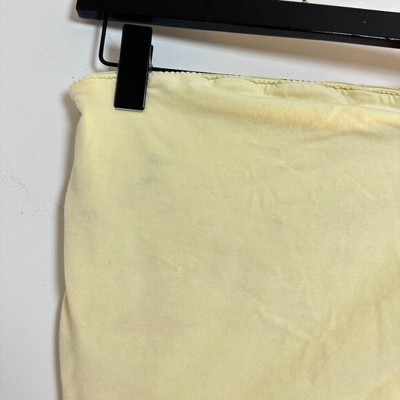 BP. Nordstrom Scallop Trim Tube Top in Pale Yellow Size Small - Picture 3 of 7